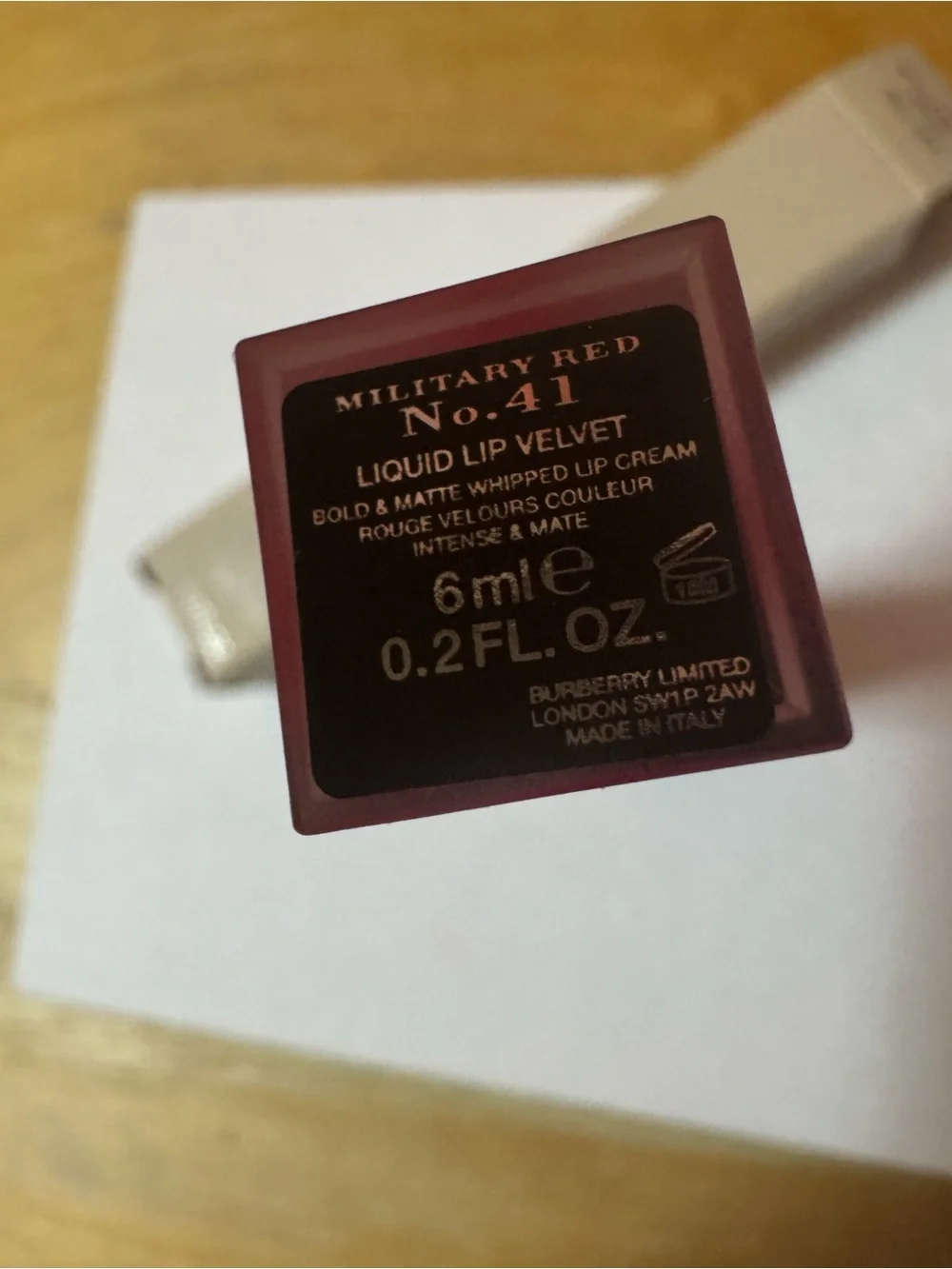 BNIB Burberry Liquid Lip Velvet - Military Red No. 41 (Discontinued)